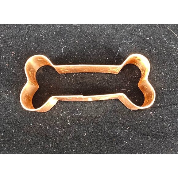 Kitchen Collectables Dog‎ Puppy Bone Shaped Heavy Copper Cookie Treat Cutter 5" - Picture 1 of 11